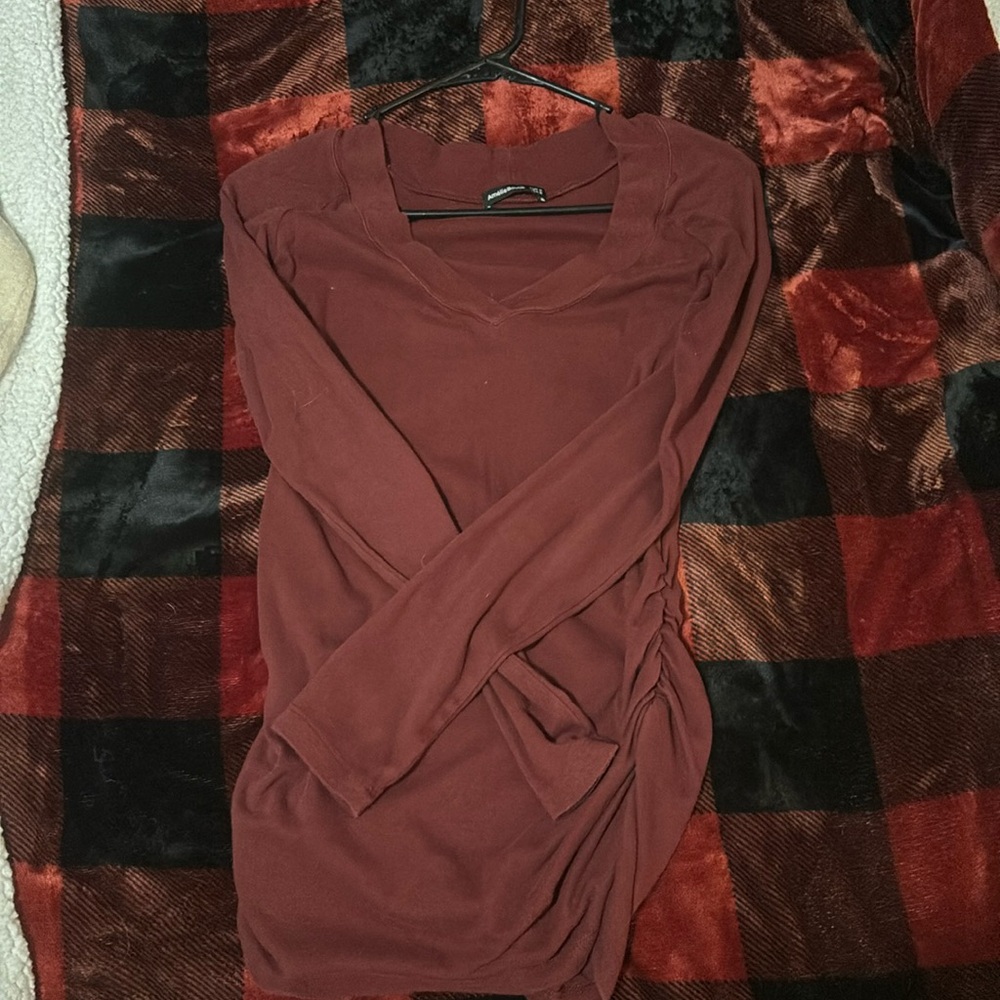 Burgundy long sleeve